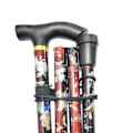 Miniatyrbillede 4 af 4: 1/2/3 foldestang Justerbar 5-sektions håndcampingstang sort 84-93 cm Black 84-93cm 1Set