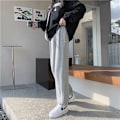 Miniatyrbillede 3 af 7: Bundle Feet Harem Bukser Kvinder Solid Causal Kvindebukser Løst tøj sort plus fløjl black plus velvet 4XL
