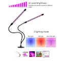 Pikkukuva 2 / 5: Växtlampa / växtbelysning med 2 flexibla LED lysrör