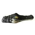 Miniatyrbild 3 av 9: Flytande för krokodil för huvudet Vatten lockbete Simulering Realistisk Alligator Damm Pool Trädgård Konstdekoration