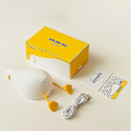 Miniatyrbillede 2 af 3: Liggende flad And Natlampe Led Squishy Silikone Andelampe Dæmpbar Genopladelig sengelampe