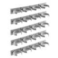 Miniatyrbillede 1 af 5: Selvklæbende krydderihylde - 20x pladser gray