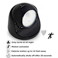 Miniatyrbild 2 av 4: 360° roterbart LED-infrarött induktionsljus för människokroppen, liten nig