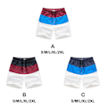 Miniatyrbillede 3 af 4: 1/2/3/5 Åndbare og stilfulde shorts til mænd - til sommeren Wine Red and Black XXL Wine Red and Black XXL,1 1 Pc