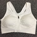 Pikkukuva 10 / 11: Naisten urheiluliivit, korkea tuki, vetoketju edessä, langaton, leikkauksen jälkeinen tuki, treeniliivit, täysi peitto, juoksuliivit, valkoinen White 4XL