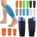 Pikkukuva 1 / 4: Soccer Leg Guard -sukat suojaavat hihat pojille kuin Leg Guard Protector musta Black M