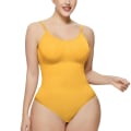 Miniatyrbild 1 av 7: Body för kvinnor Tummy Control Shapewear Seamless Sculpting Thong Body Shaper Linne yellow yellow XL
