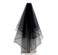 Black Lace Veil Wedding Halloween Vei style 3