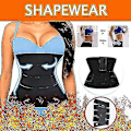 Miniatyrbillede 3 af 5: Tflycq Invisible Wrap Waist trainer Tape Snatch Me Up Bandage Kvinder Slankende Mavebælte Sauna Trimmer Bælte Khaki Khaki 4M