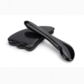 Miniatyrbilde 3 av 6: Svart Obsidian Gua Sha skrapemassasjeverktøy Jadesteinbrett heart