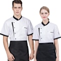 Pikkukuva 4 / 4: Chef Jacket Kokin takki Kokin univormut Halvat Topit Hotelli Ruoanlaittovaatteet L L White