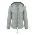 Miniatyrbild 5 av 5: Dam lättviktsregnkappa Utomhus ärbar Vattentät Hoodie Dragkedja Regnjacka För S S B