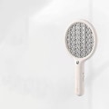 Miniatyrbilde 1 av 3: Elektrisk fluesmekker, Mini 2 i 1 Smart Bug Zapper med USB-ladbart stativ, kraftig myggfelle og fluedreper med 3-lags sikkerhet M Apricot