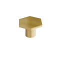 Miniatyrbild 1 av 5: 4 set, hexagonal knoppmöbel, lådskåp, guld