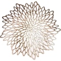 Pikkukuva 1 / 5: 6-Pack Gold Metallic Pyöreä placemats Lehti ruokapöytä sisustus