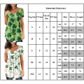 Miniatyrbillede 2 af 2: Kvinders St. Patrick's Day kortærmet T-shirt Casual Pullover B B L