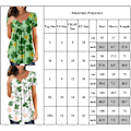 Pikkukuva 2 / 2: Naisten St. Patrick's Day Lyhythihainen T-paita asual Pullover C C M