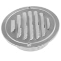 Miniatyrbilde 4 av 5: Rundt veggtak i rustfritt stål Ventilasjonsgrill Deksel Ventilasjonskanal 120 mm