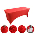Cover Monterad polyesterduk Stretchduk red