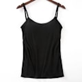 Miniatyrbillede 1 af 5: Polstret blød Casual BH top til kvinder sort black XL