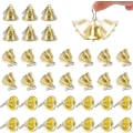 Pikkukuva 1 / 5: Kultaiset Jingle Bells. 34 kpl Metal Craft Bells Call Bells koukuilla lahja