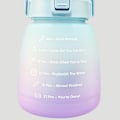 Miniatyrbilde 8 av 11: Bærbar vannflaske BPA-fri 1400ML drikkeflaske med tidsmerking Gradient Purple