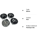 Miniatyrbilde 3 av 3: X4 60 mm aluminium hjulkåpor til Citroen C2 C4 C5 C6 C-quatre Lo