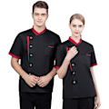 Pikkukuva 3 / 4: Chef Jacket Chef Coat Chef univormut Halvat Topit Hotelli Workwear M M Black