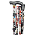 Miniatyrbillede 3 af 4: 1/2/3 foldestang Justerbar 5-sektions håndcampingstang sort 84-93 cm Black 84-93cm 1Set