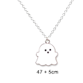 Miniatyrbilde 1 av 5: 4 stk Ghost anheng halskjede Vakker ghost emalje sjarm style 1