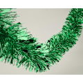 Miniatyrbillede 5 af 5: 25 fod lang rulle grøn tinsel twist krans, blank metallisk folie