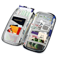 Miniatyrbild 5 av 6: Passfodral - Fodral / Plånbok till Pass & Resa - Resefodral Black Svart