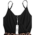 Miniatyrbillede 4 af 6: STYLEWORD Dame V-hals Blomster Spaghetti Strap Su