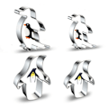 Miniatyrbillede 2 af 5: 4 stykken Dvs S Mindre stålmateriale Penguin Sd Ba Gadts