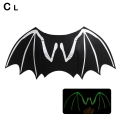 Miniatyrbillede 1 af 11: Halloween Creative Hunde Kat Lysende Bat Wings Tøj J luminousC L