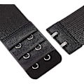 Miniatyrbilde 4 av 7: BH-forlenger i 6 deler - Elastisk forlenger - 2 kroker 3 rader Svart