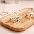 Miniatyrbilde 4 av 5: Serviettringer til bryllup Sett med 6 stk - Snowflake Gold Serviettringer til
