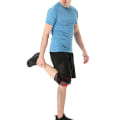 Miniatyrbild 6 av 9: Sport Knäbandage Elastiskt stöd Knäärm Kompressionsbygel för träning Gymvandring Red Red L