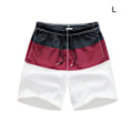 Pikkukuva 4 / 5: 1/2/3/5 Hengittävät ja tyylikkäät miesten shortsit - kesään, viininpunainen ja musta L, Wine Red and Black L,1 1 Pc