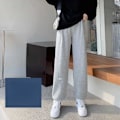 Miniatyrbillede 1 af 7: Bundle Feet Harem Bukser Kvinder Solid Causal Kvindebukser Løst tøj sort plus fløjl black plus velvet 4XL