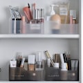 Miniatyrbillede 2 af 9: Desktop Make-up opbevaringsboks Forskellige beholdere gennemsigtige transparent without grid