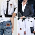 Miniatyrbillede 8 af 10: Pocket Protector Holder Pen Lomme SORT
