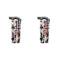 Miniatyrbillede 4 af 5: 1/2/3 foldestang Justerbar 5-sektions håndcampingstang sort 84-93 cm Black 84-93cm 2Set
