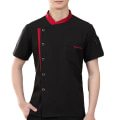 Miniatyrbild 1 av 4: Kockjacka Kockrock Kockuniformer Billiga Toppar Hotell Matlagningskläder XL XL Black