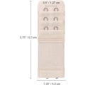 Miniatyrbilde 2 av 7: BH-forlenger i 6 deler - Elastisk forlenger - 2 kroker 3 rader Hudfärg