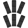 Miniatyrbilde 1 av 7: BH-forlenger i 6 deler - Elastisk forlenger - 2 kroker 3 rader Svart