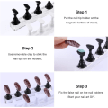 Miniatyrbillede 4 af 5: (Sort+Hvid) Magnetisk løs negleholder, praktisk akrylnegl