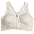 Pikkukuva 1 / 11: Naisten urheiluliivit, korkea tuki, vetoketju edessä, langaton, leikkauksen jälkeinen tuki, treeniliivit, täysi peitto, juoksuliivit, valkoinen White 2XL