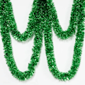 Miniatyrbillede 1 af 5: 25 fod lang rulle grøn tinsel twist krans, blank metallisk folie