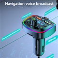 Pikkukuva 6 / 10: Bluetooth 5.0 FM-lähetin MP3-soitin PD18W -adapteri autoon